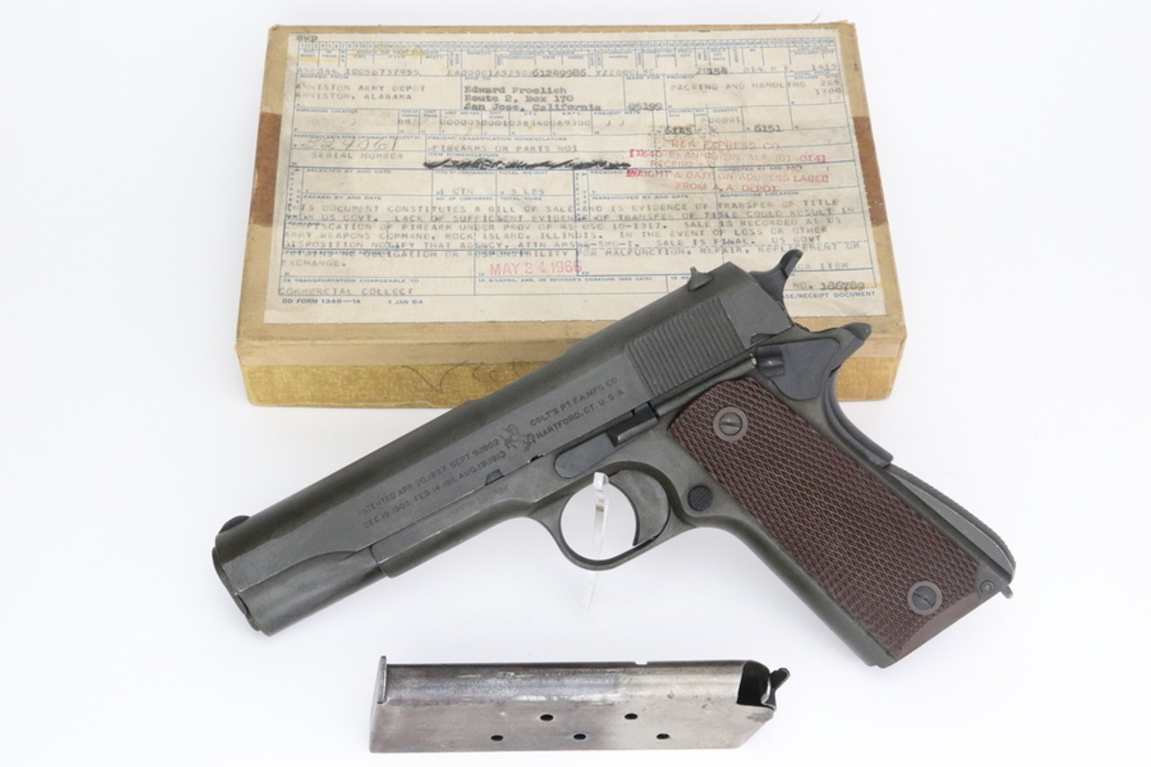 SOLD - Colt Model 1911A1 - WW2 Arsenal Rework