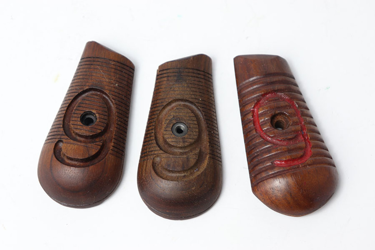 SOLD - Set of 3 Mauser C96 Broomhandle Grip Panels - Reproduction