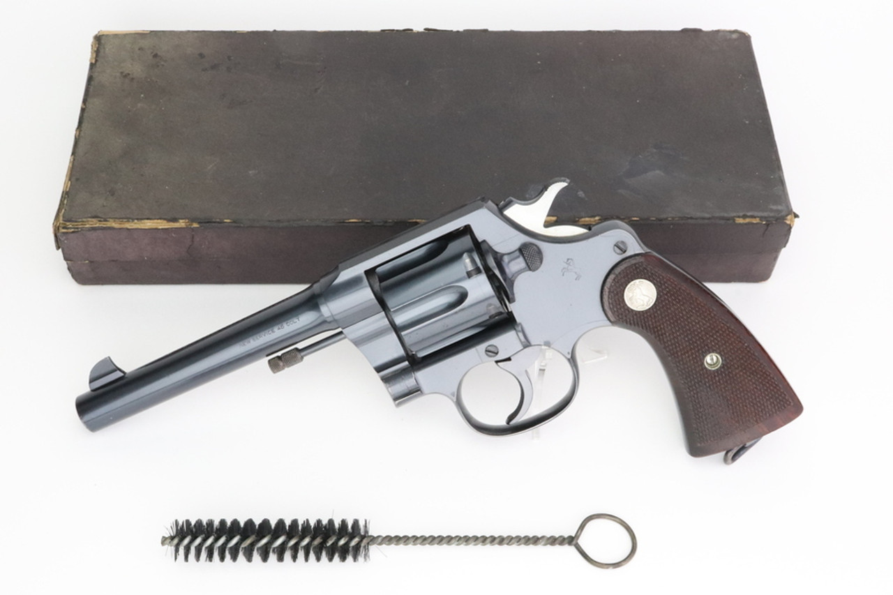SOLD - Stunning, Boxed Colt New Service Revolver - With Factory Letter