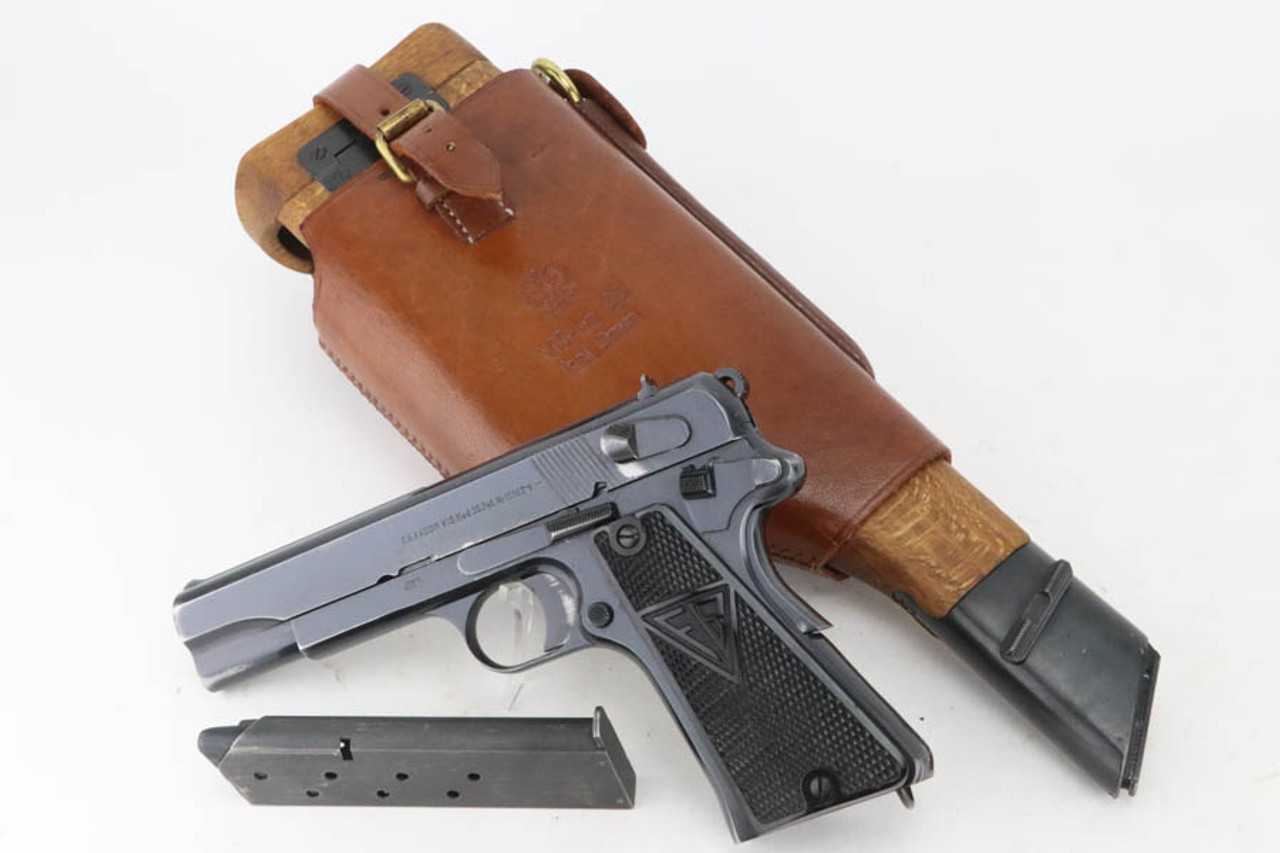 SOLD - Early, Slotted Radom VIS Model 35 Rig - With Shoulder Stock