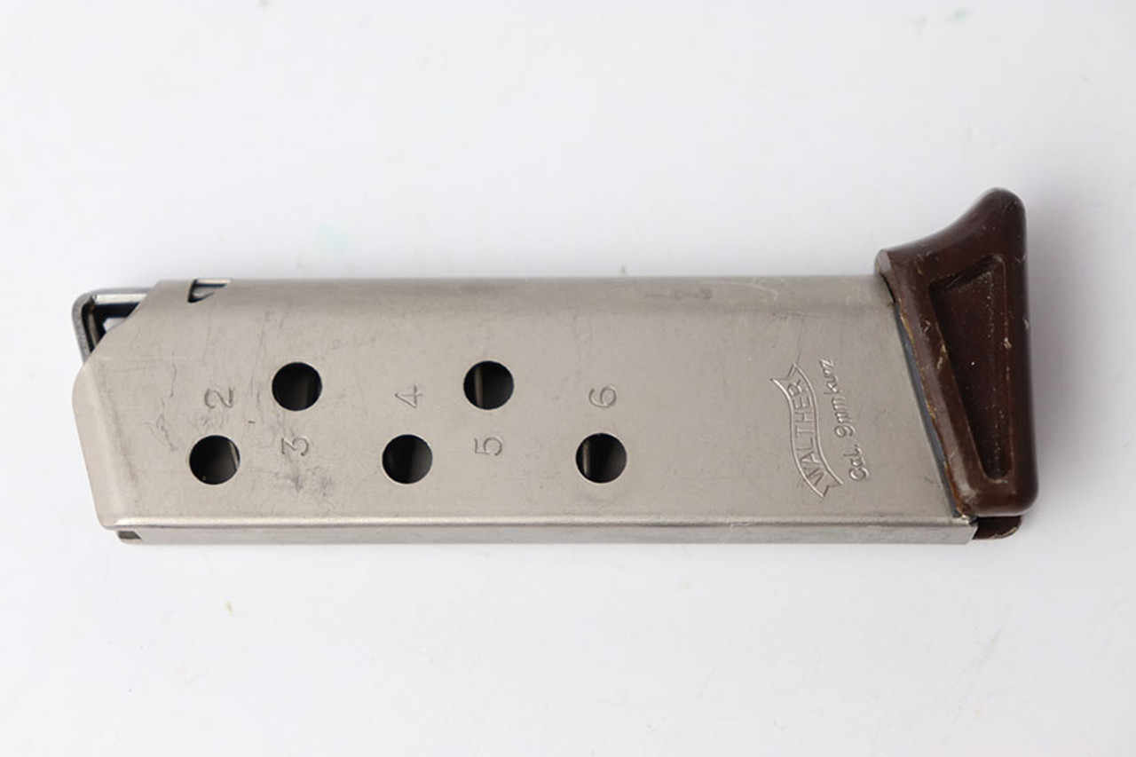 SOLD - Post-War Walther PPK Finger Extension Magazine – .380 ACP / 9mm Kurz