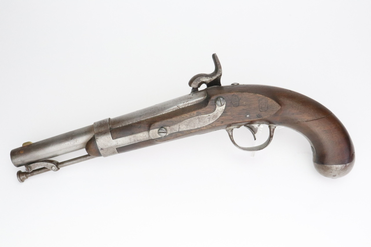SOLD - U.S. Model 1836 Flintlock Cavalry Pistol by R. Johnson Converted to Percussion - dated 1840
