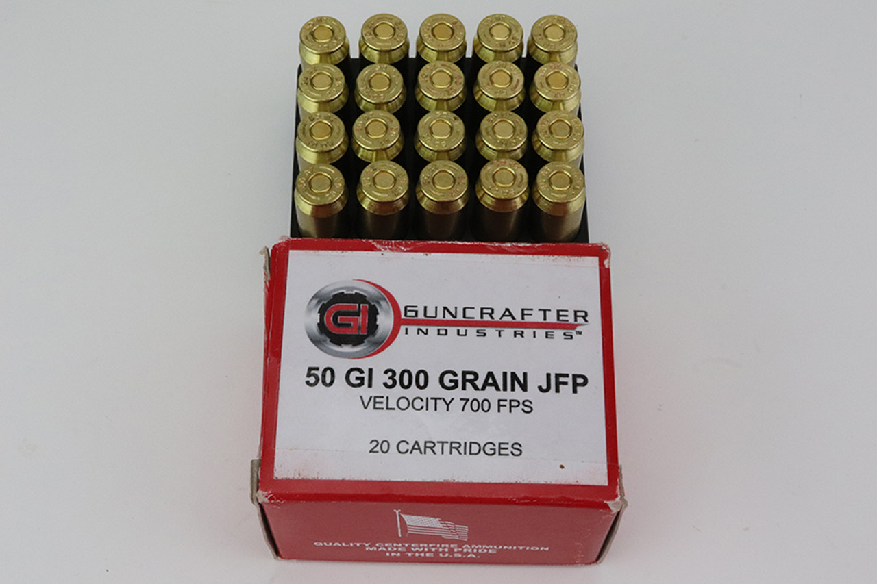 Guncrafter Industries .50 GI 300gr Ammo - 20rds