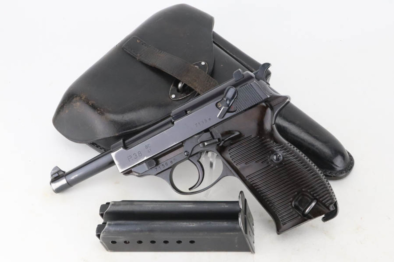 SOLD - Second-Variation AC 41 Walther P.38 Rig - Two Matching Magazines