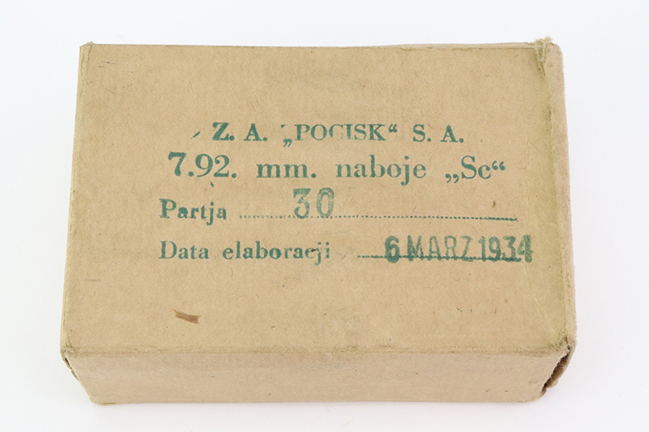 SOLD - Scarce Polish "Sc" 8mm Mauser Ammo - 15 Rounds