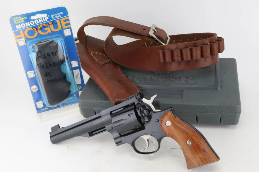 2006 Ruger Redhawk .44 Magnum revolver with holster and extras - with holster and accessories