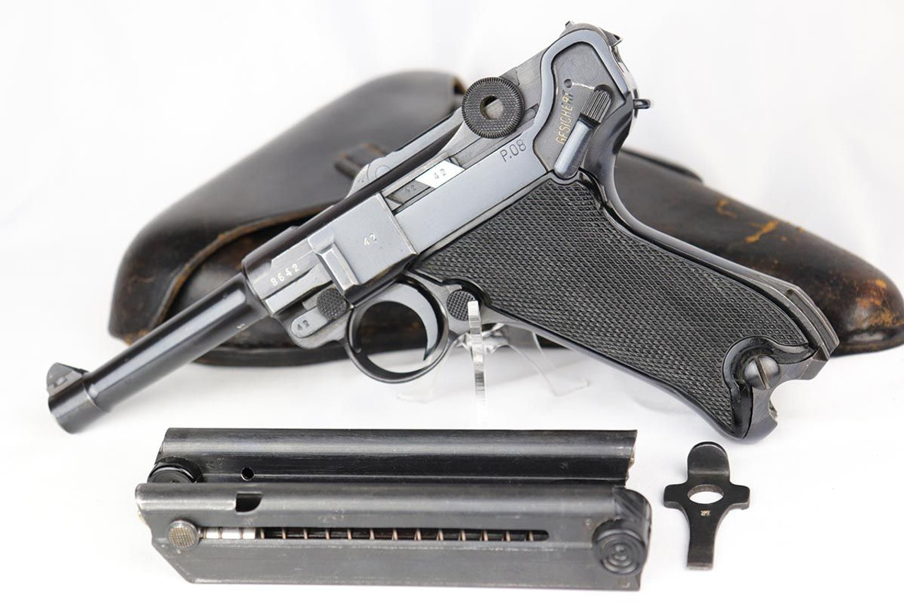Gorgeous Black Widow Mauser Luger - Full Rig - 1