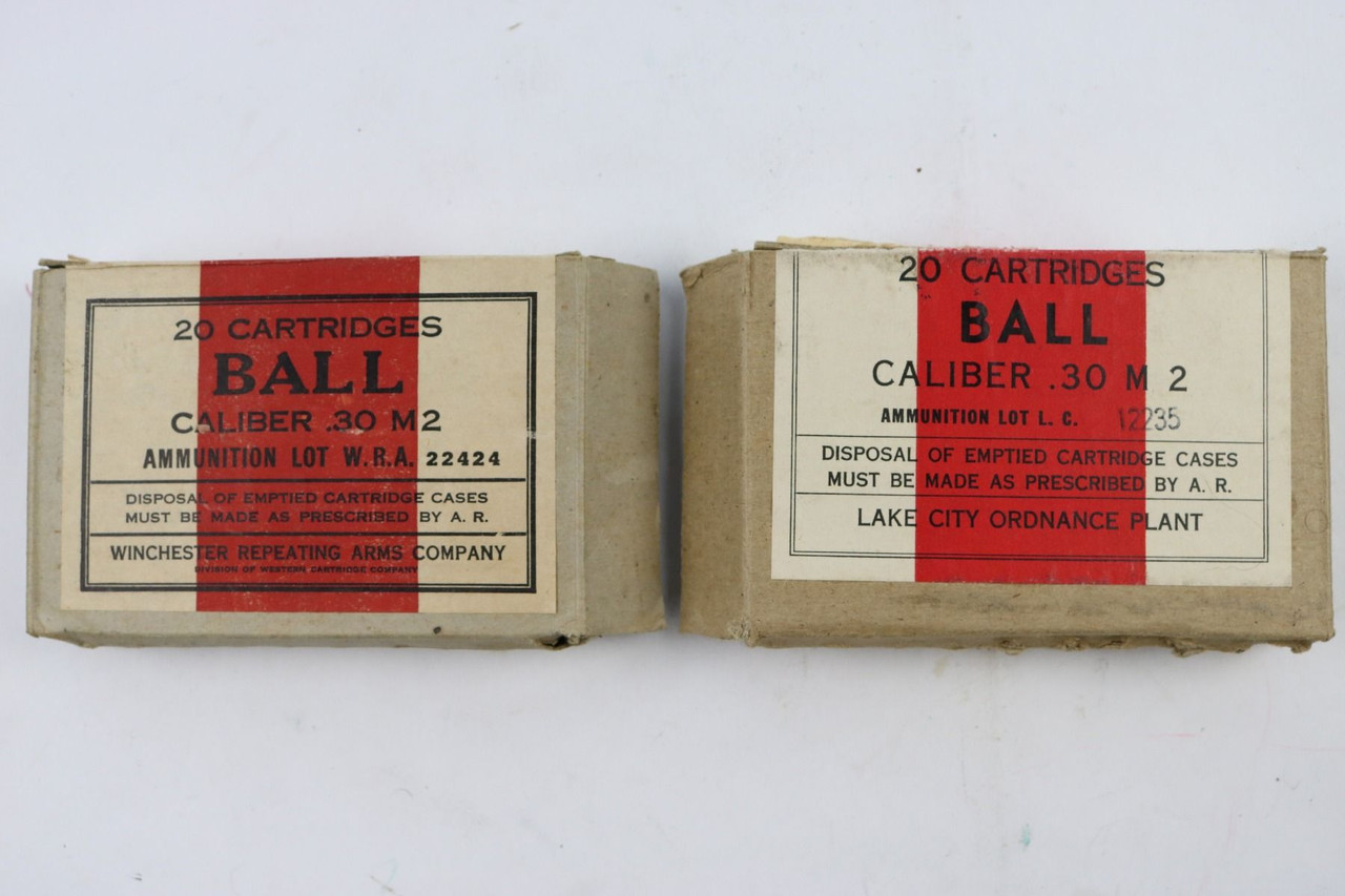 40 Rounds of .30 Caliber M2 Ammo - WW2 - 1