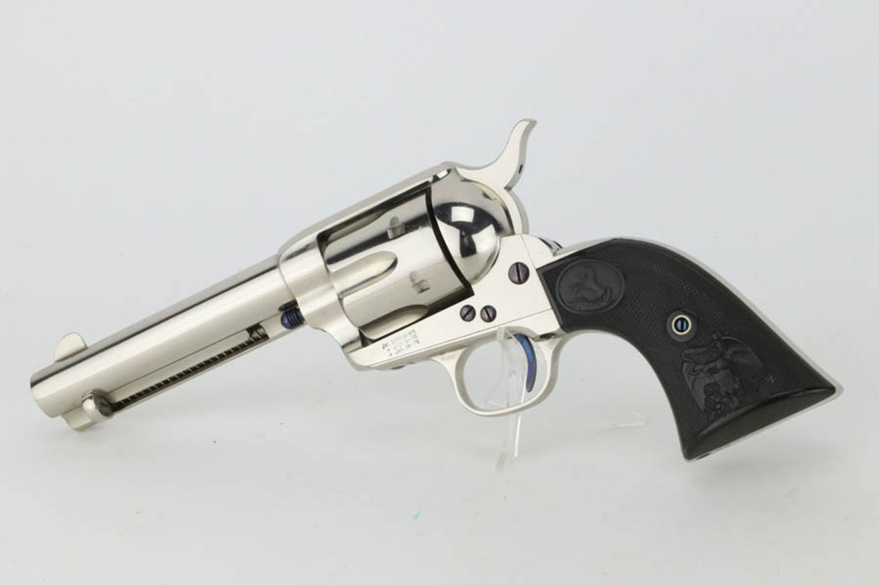 SOLD - Beautifully Restored, Nickel Colt Single Action Army - Dave Lanara