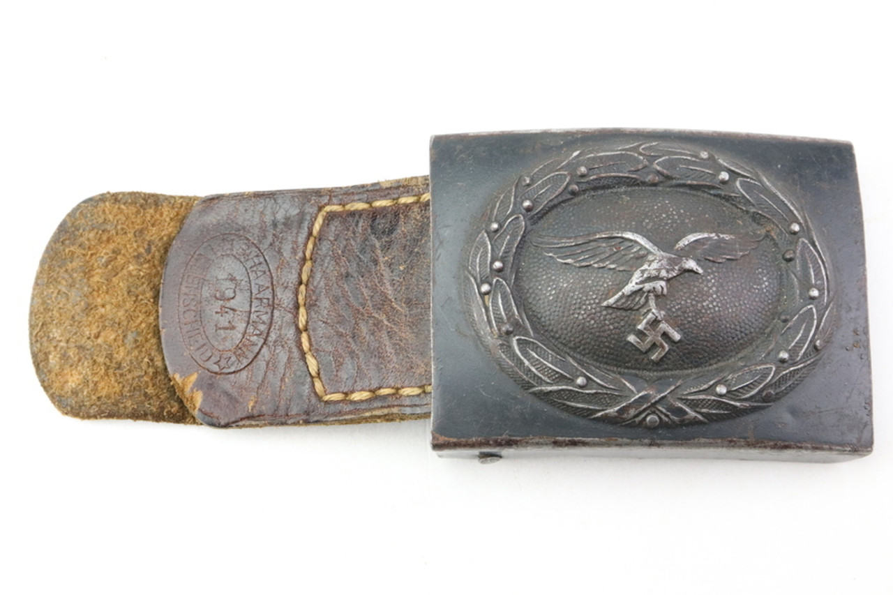 SOLD - Luftwaffe Enlisted Buckle (Field Gray) with tab