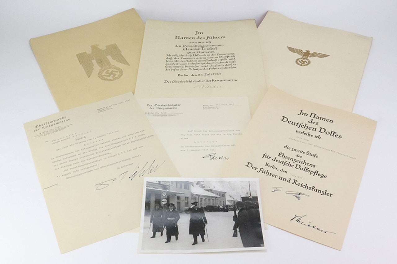 Various Promotional Documents from German Kriegsmarine