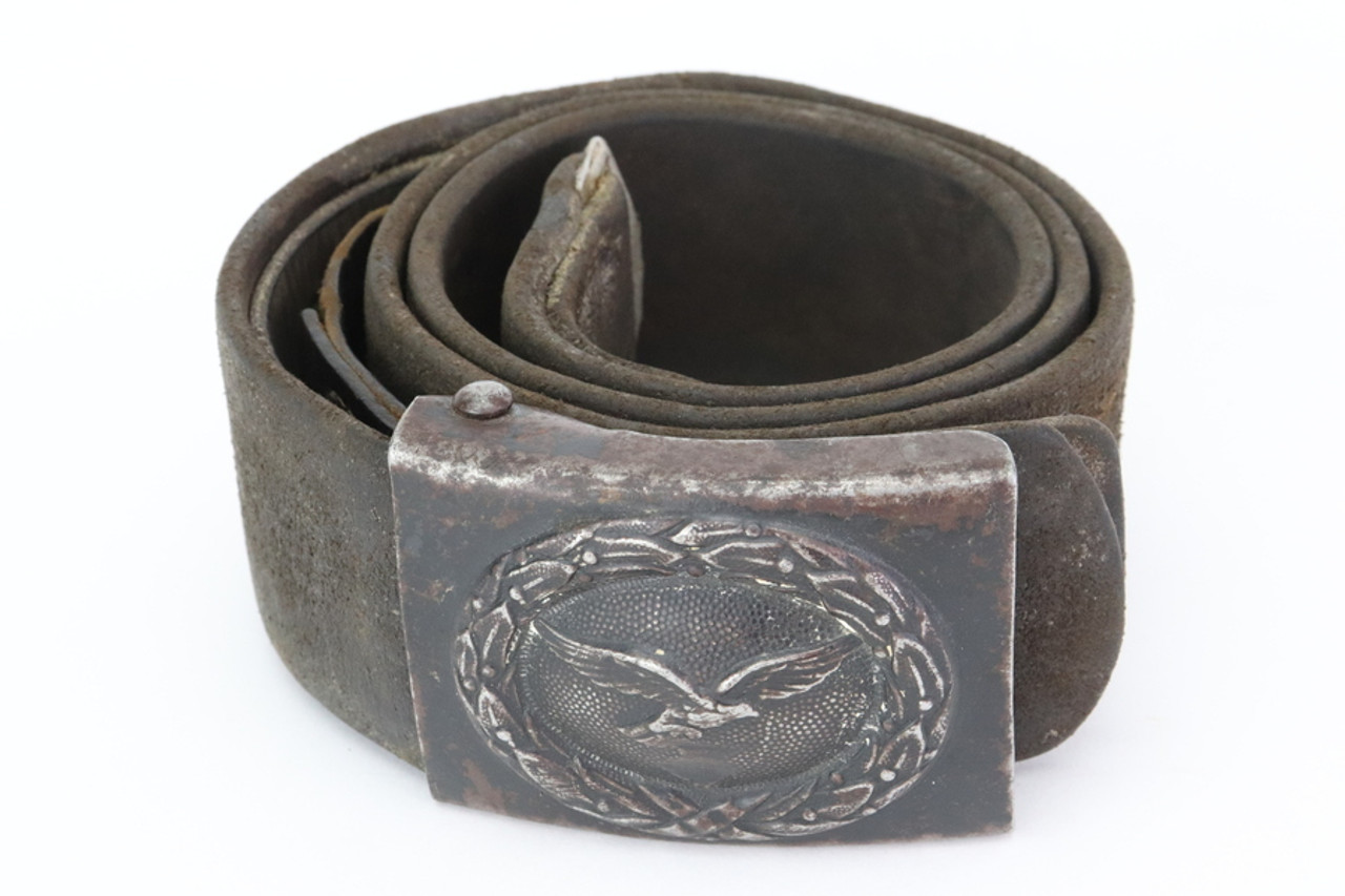 Luftwaffe Enlisted Buckle Marked "B&N 44" with Belt (Gray)