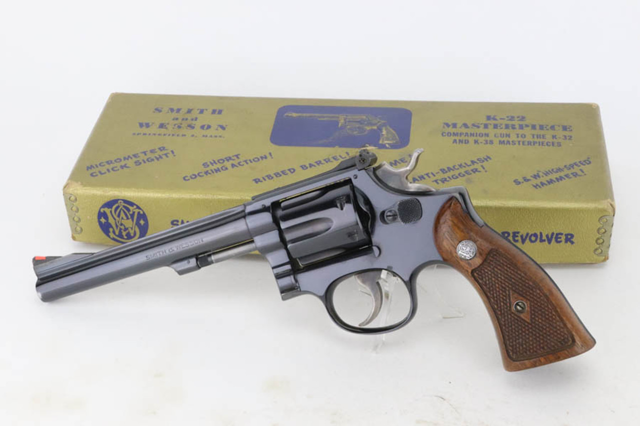 SOLD - Excellent, Boxed Smith & Wesson K-22 Masterpiece