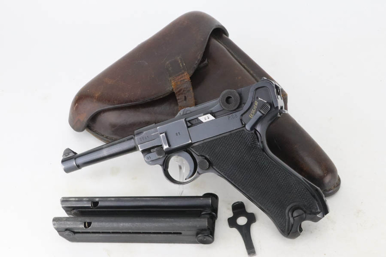 SOLD - Scarce BYF 41 "Black Widow" Mauser Luger Rig - Eagle 135 Proofs (9681a - 37504 - RJ)