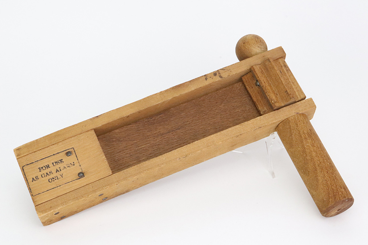 American Expeditionary Force Wooden Gas Alarm