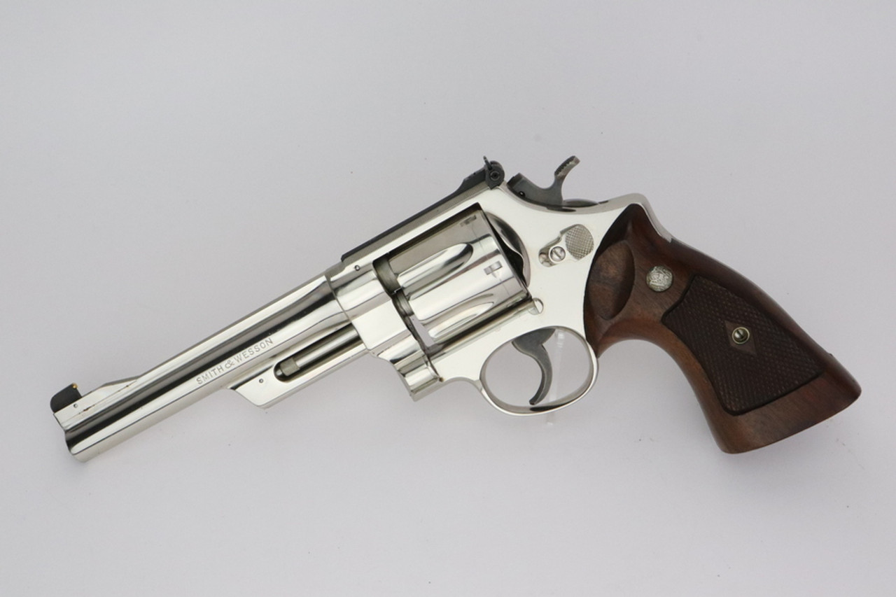 SOLD - Minty, Nickel Smith & Wesson Pre-27 - .357 Mag