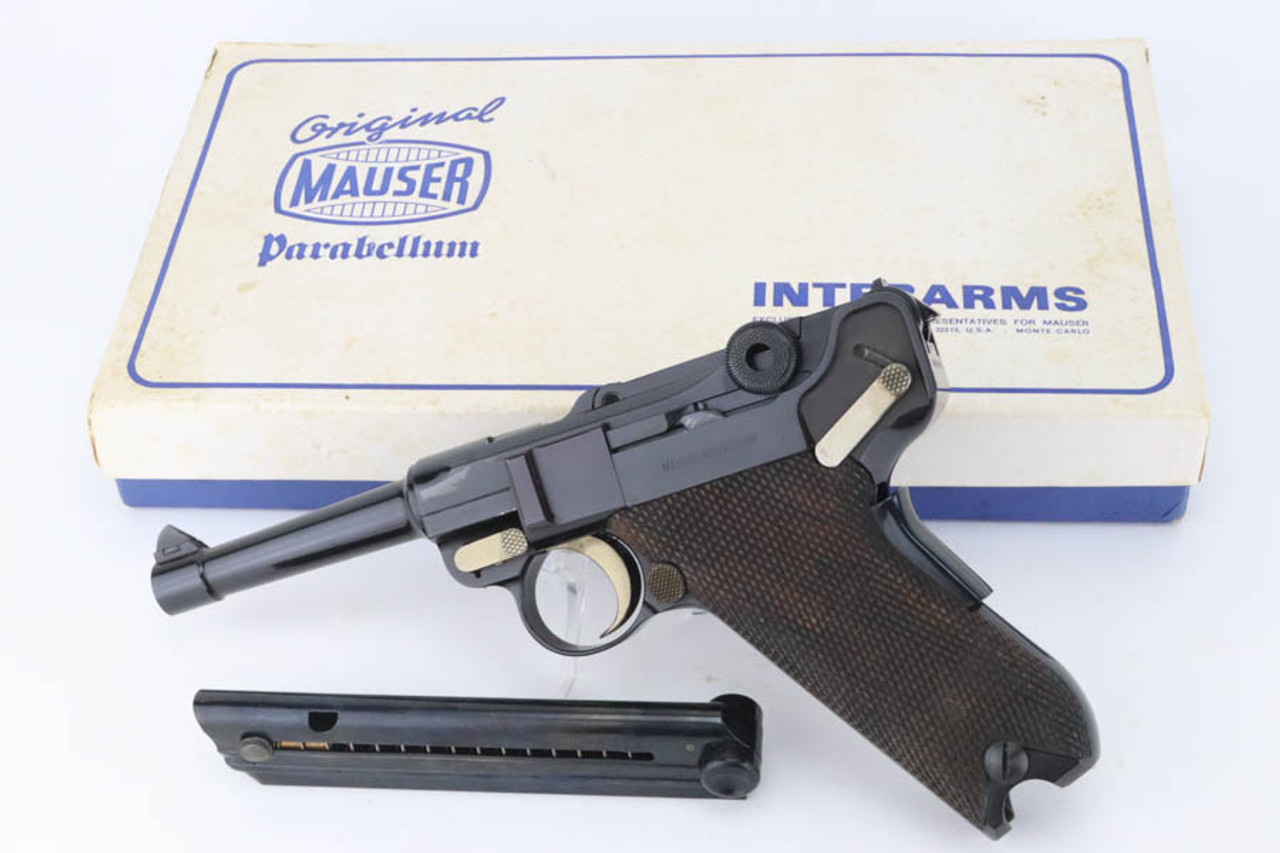 SOLD - Mint, Boxed 4" Mauser / Interarms M1906 Luger - American Eagle