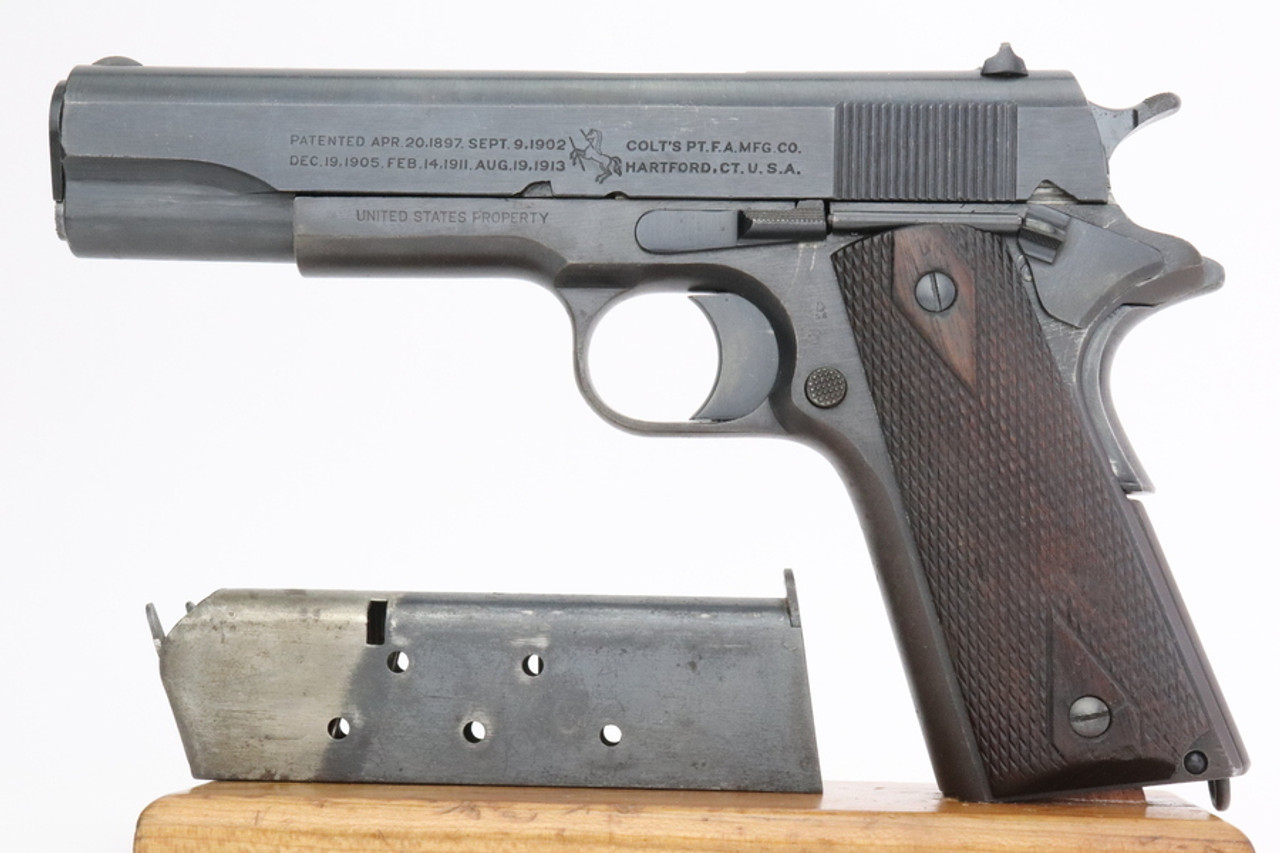 SOLD - Exceptional 1918 Colt 1911 - "Black Army" Finish