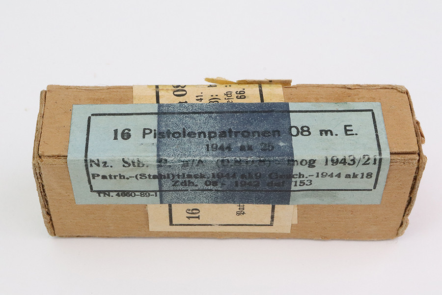 Pistole patronen 08 mE 9mm Ammo Blackheads (unopened) - photo 1 of 4