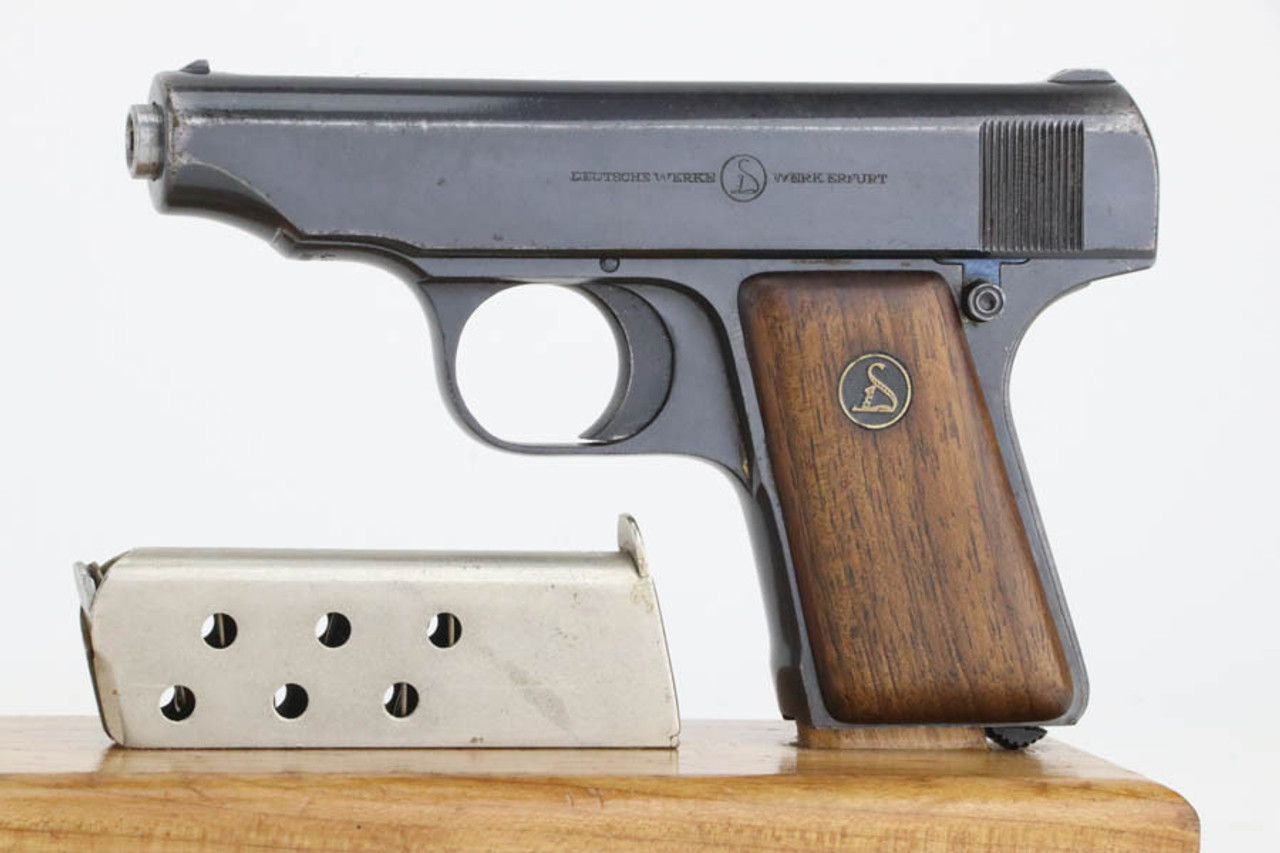 SOLD - Erfurt Ortgies Pocket Pistol 6.35mm - With WW2 Capture Doc