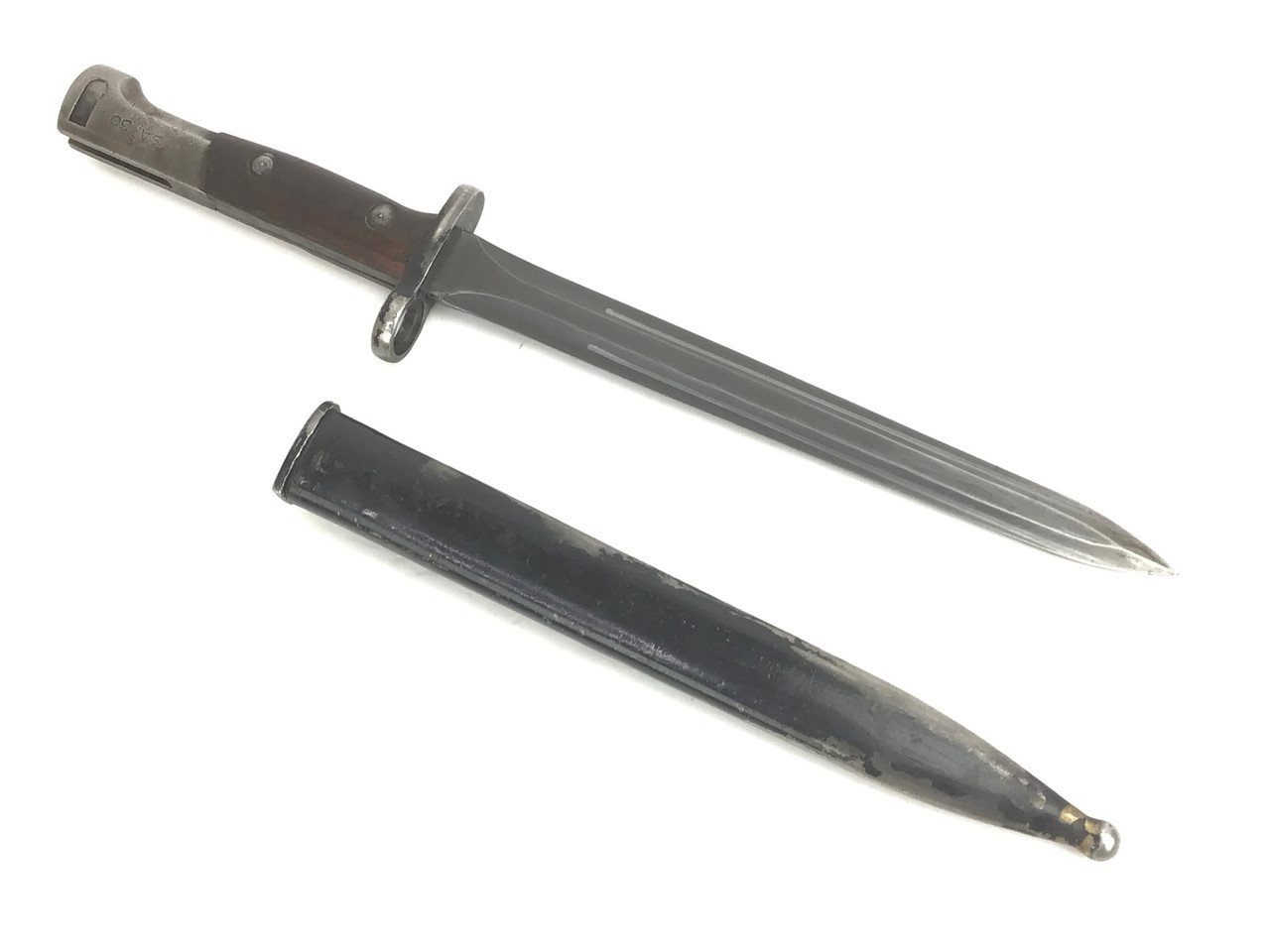 SOLD - Belgian - Post WWII - FN49 Bayonet & Matching Scabbard