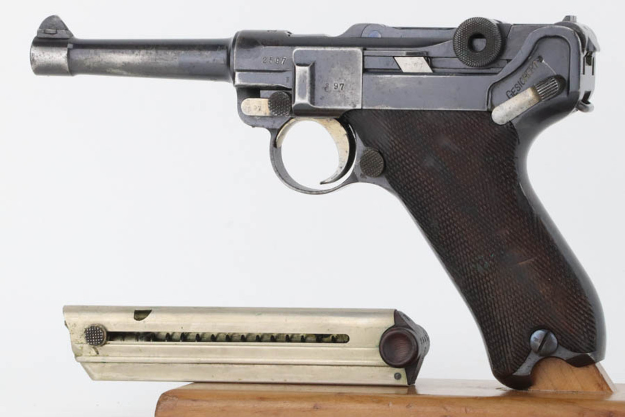 SOLD - Early, 1913 Erfurt Luger - Matching Magazine
