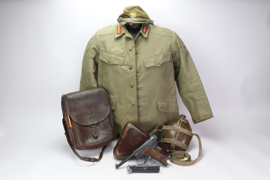 Excellent 1944 Nambu Type 14 Rig - Japanese Soldier Grouping - photo 1 of 31