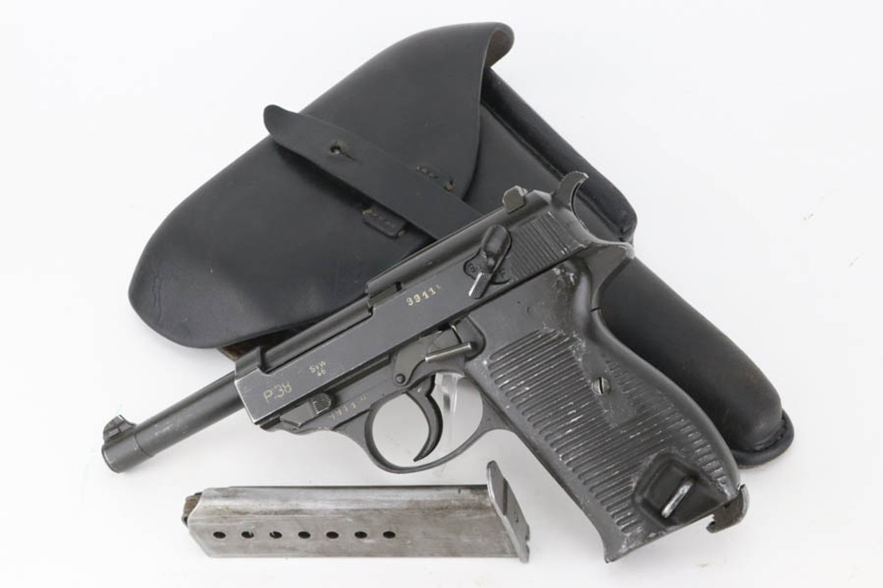 SOLD - French SVW 46 Mauser P.38 Rig - Gray Ghost Grips