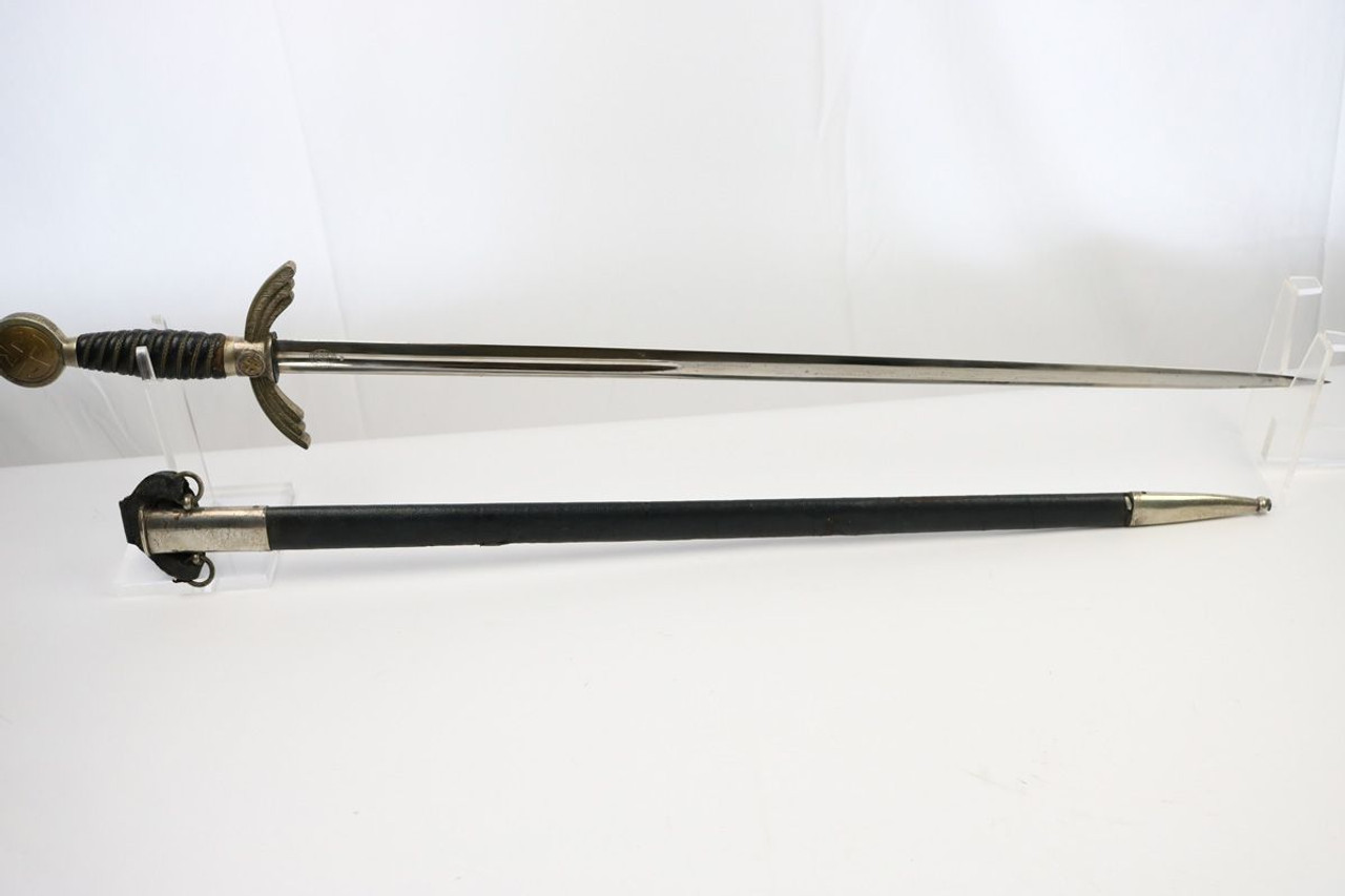 WW2 Luftwaffe Sword with Scabbard & frog - 1