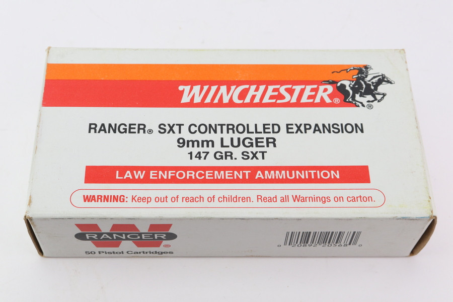Winchester Ranger SXT Controlled Expansion 9mm Luger 147gr Hollowpoint - 50 Count - photo 1 of 4