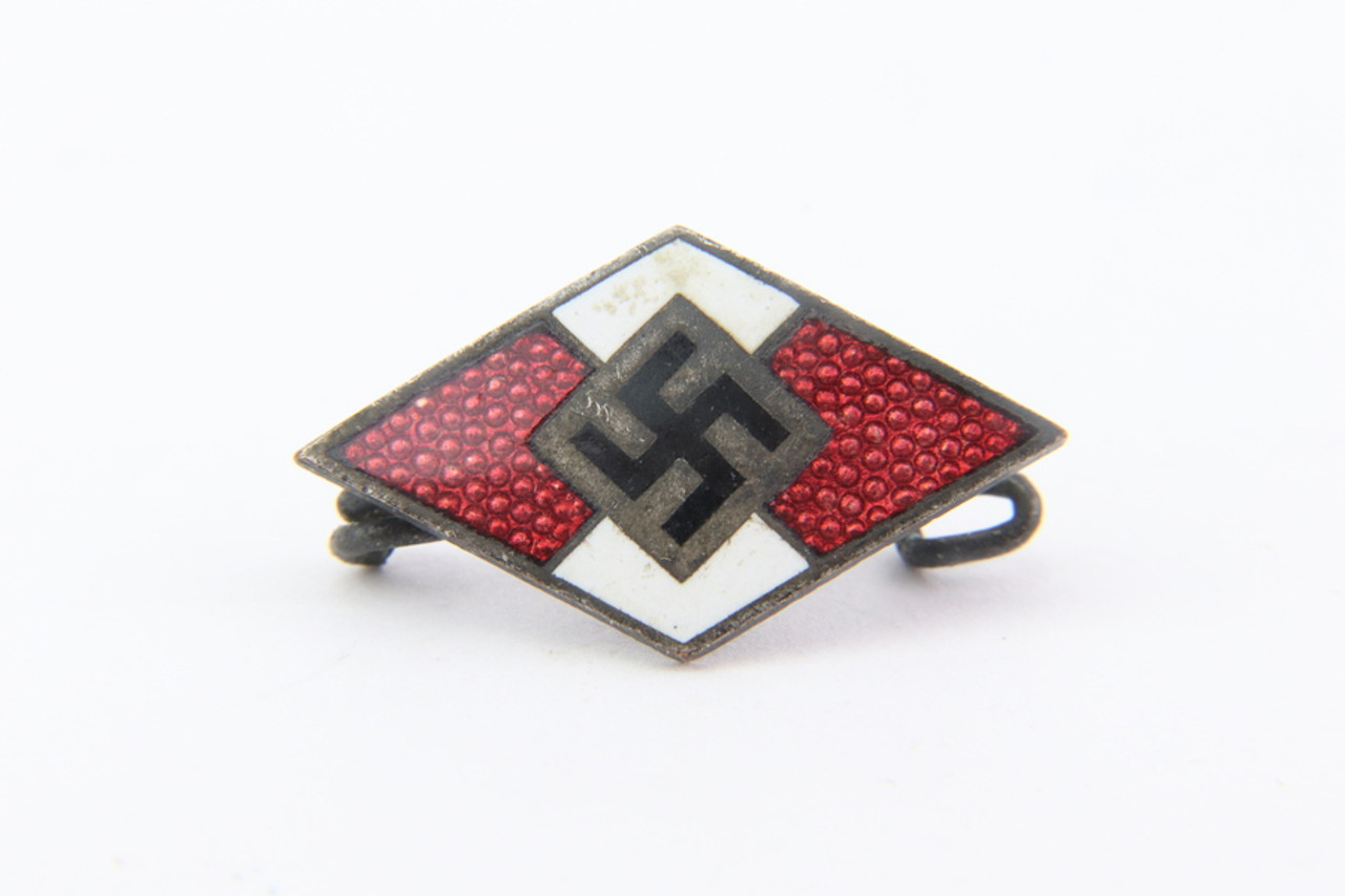 SOLD - Hitler Youth Membership Badges (One Real, One Repro)