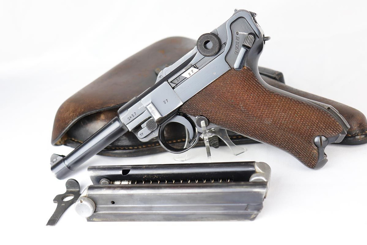 1939 Mauser Luger Rig - Two Matching Magazines - 1