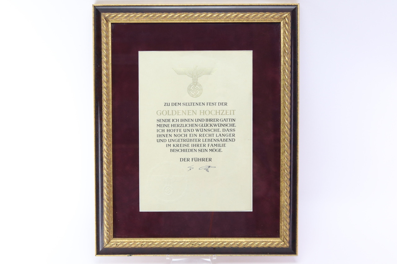 Adolf Hitler 50th Anniversary Celebration Message