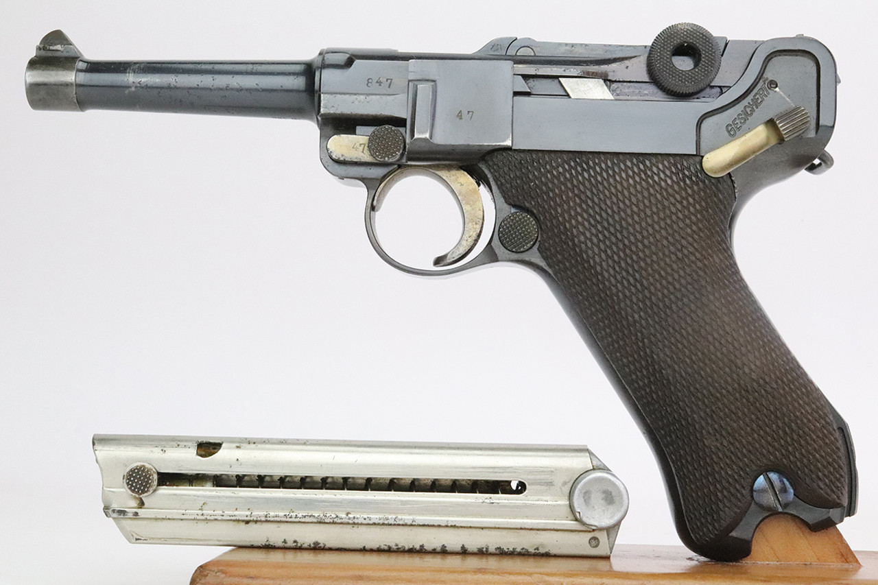 SOLD - Rare 1936 "S Code" Krieghoff Luger - Matching Magazine