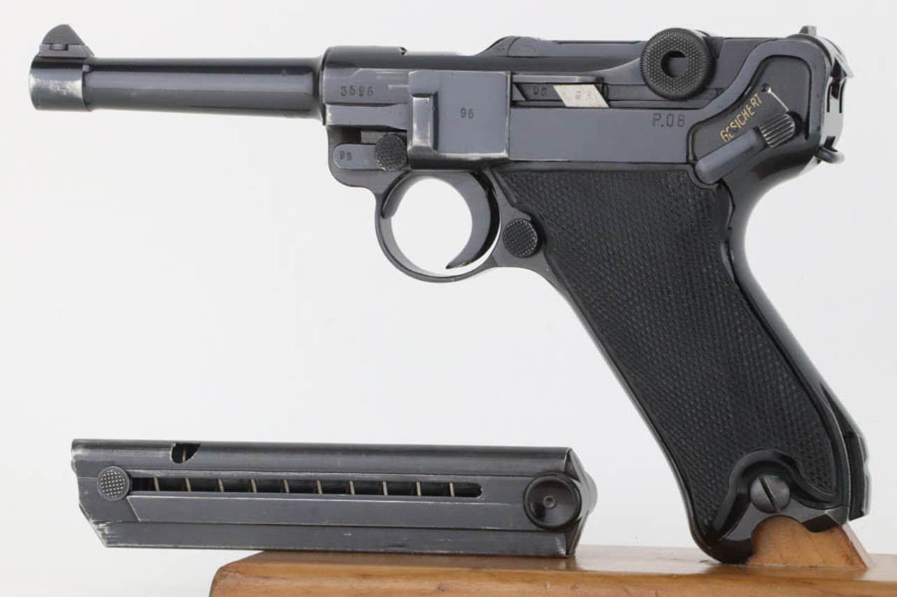 SOLD-Excellent 1941 "Black Widow" Mauser Luger - BYF 41