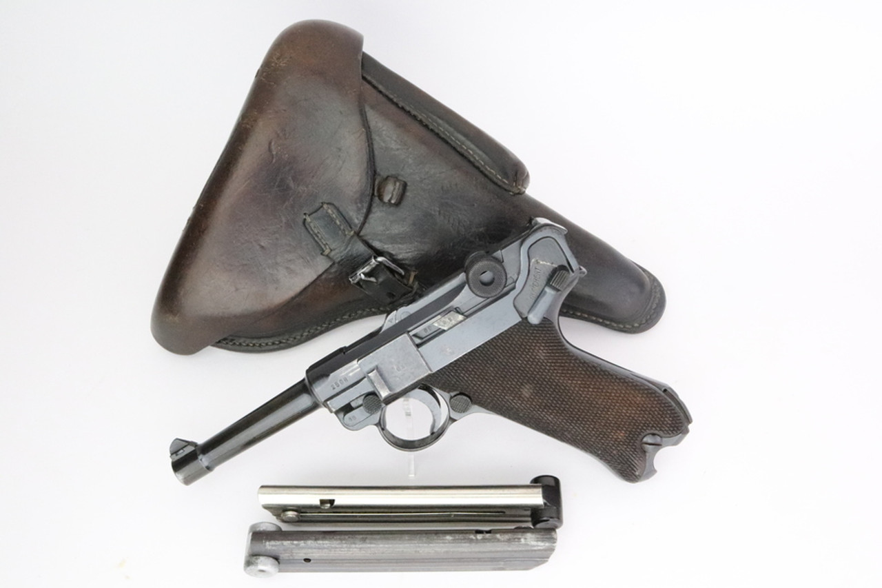 SOLD -1940 Nazi Mauser Luger Rig - Matching Magazine