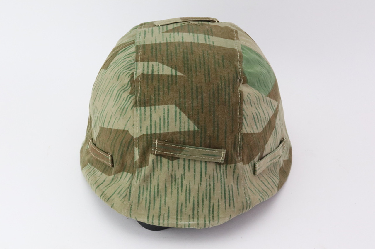 Reproduction German Double Decal SS Helmet - Camo Cover