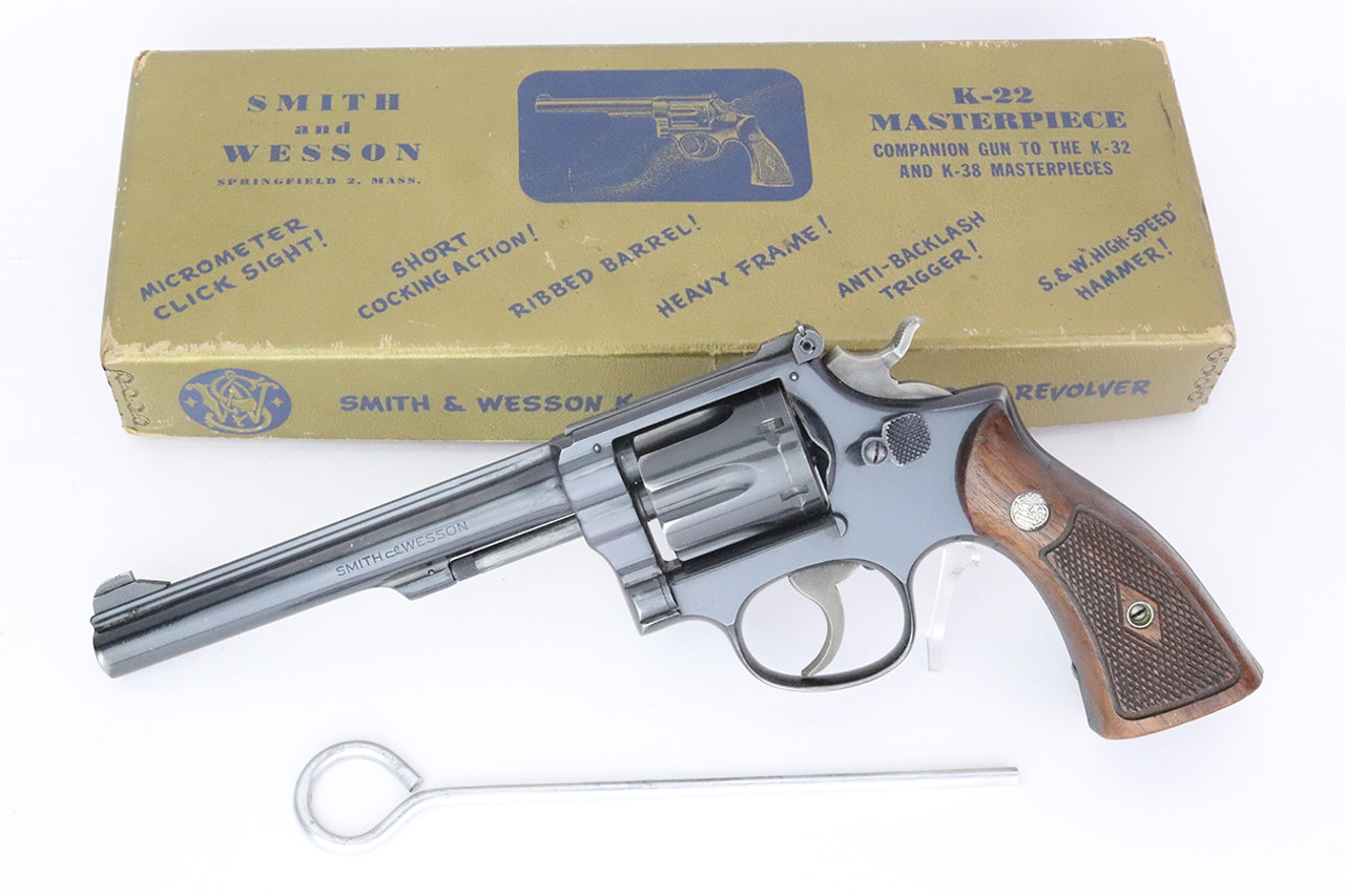 Boxed Smith & Wesson K-22 Masterpiece - 1947 Mfg