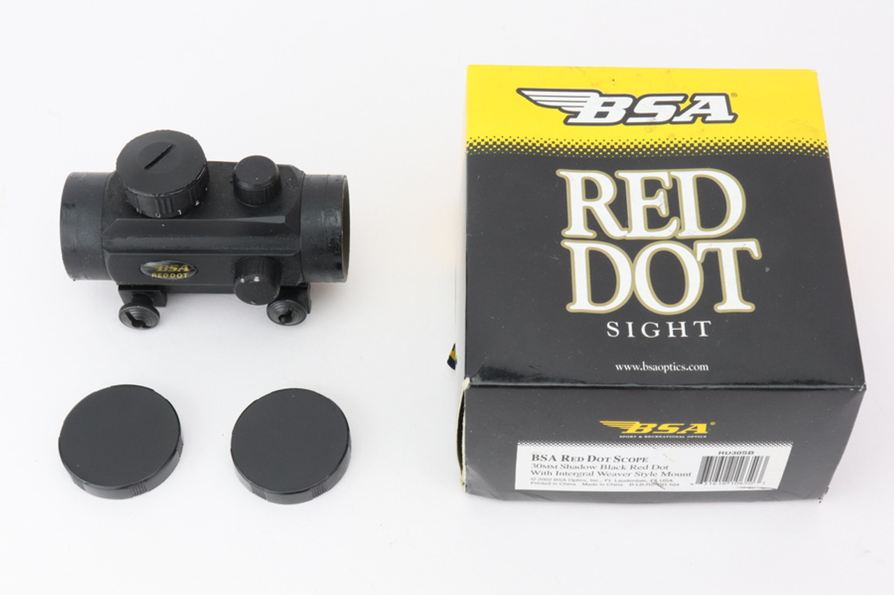 BSA 30mm Shadow Black Red Dot Sight