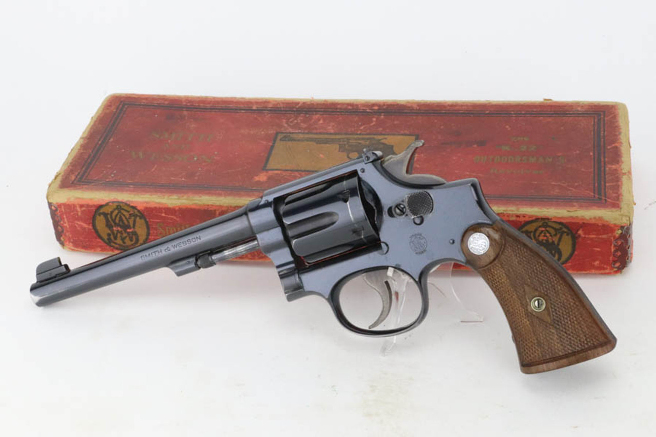 Boxed, Early Smith & Wesson Outdoorsman - .22 LR