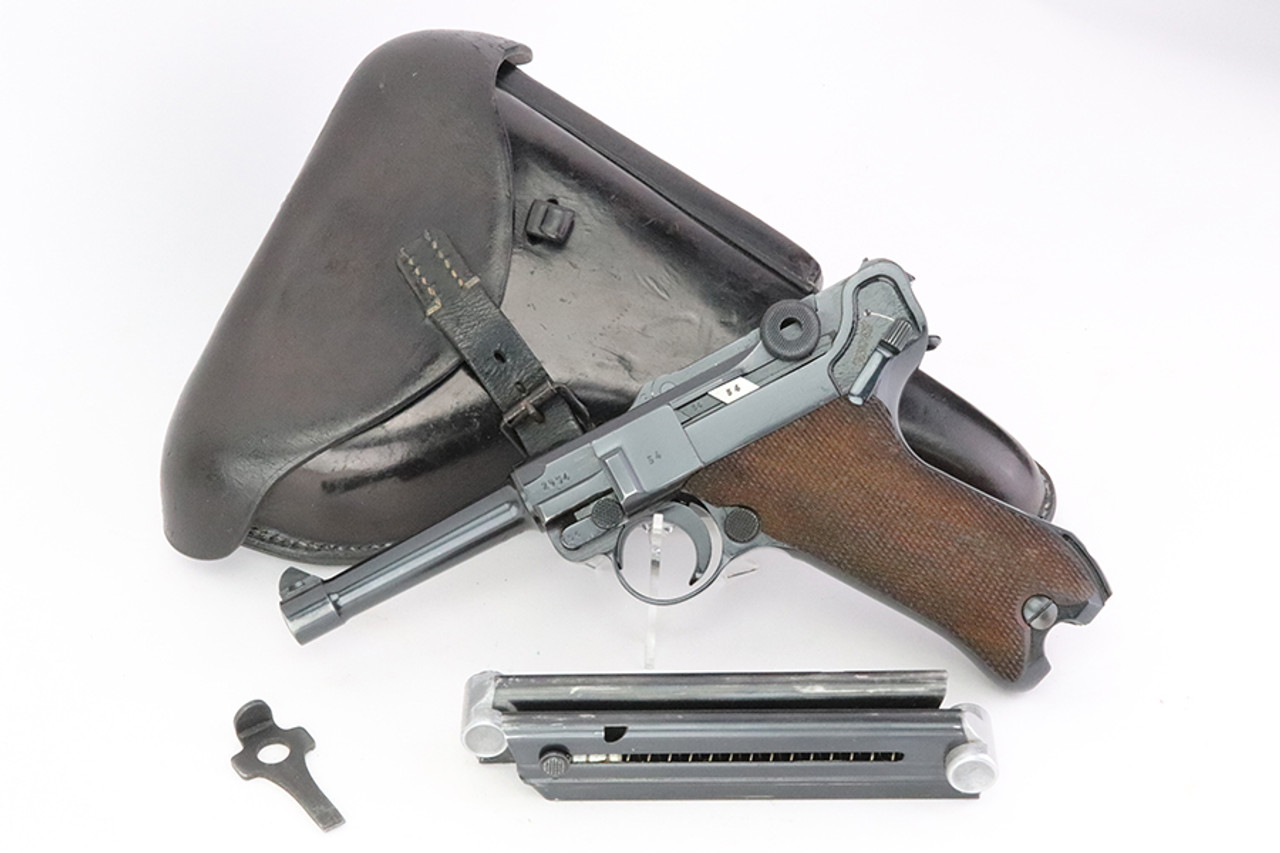 SOLD - Beautiful 1938 Mauser Luger Rig - Two Matching Magazines