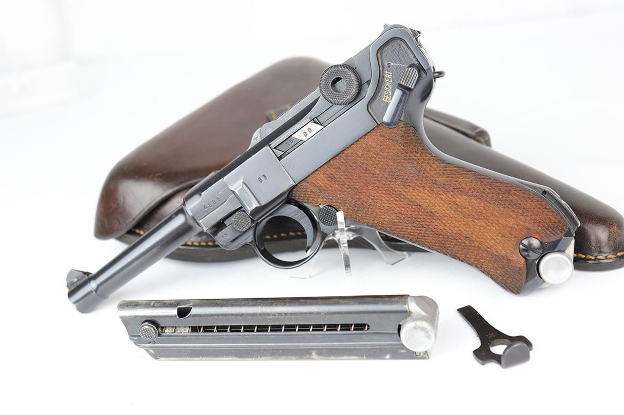 Excellent 1940 Mauser Luger Rig - Matching Magazine - 1