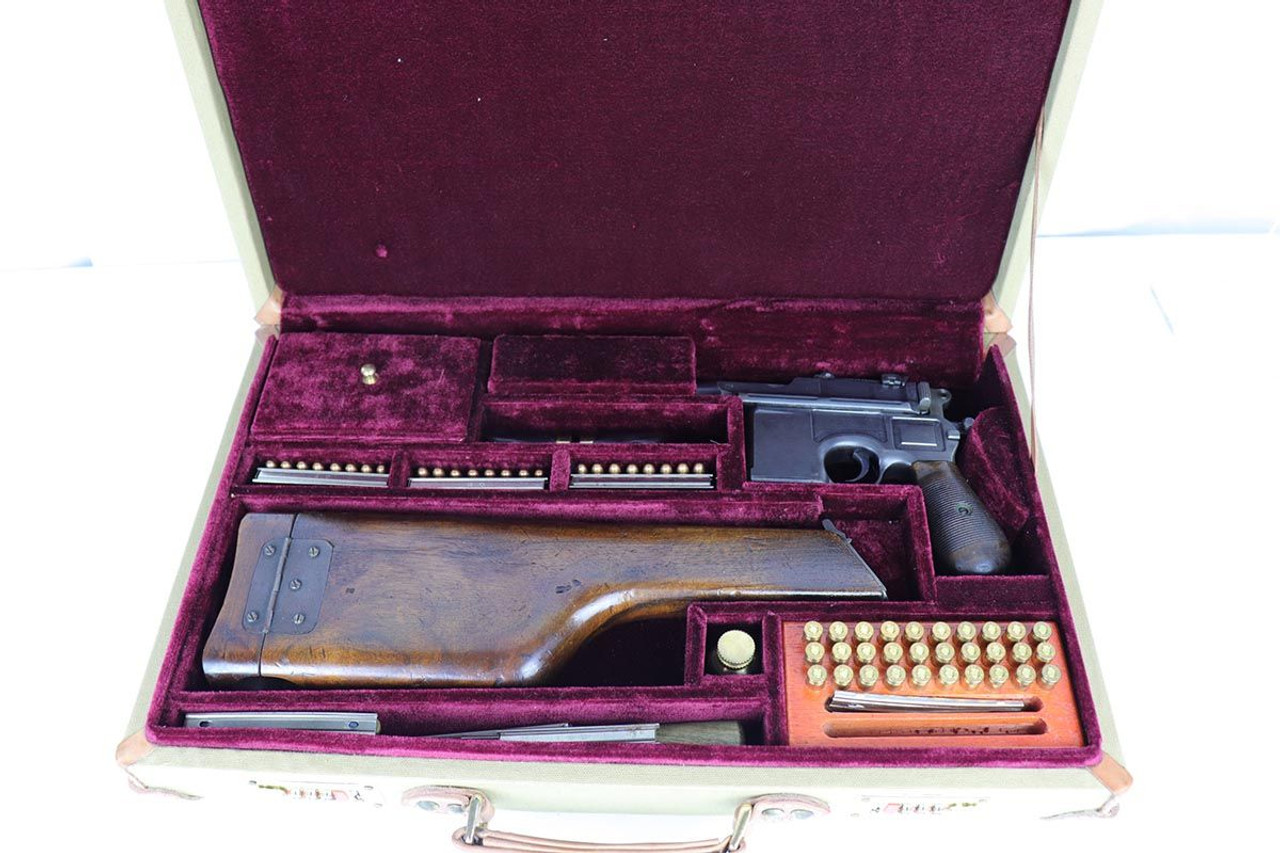 Mauser C96 Broomhandle - Matching Stock - Cased Extras - 1