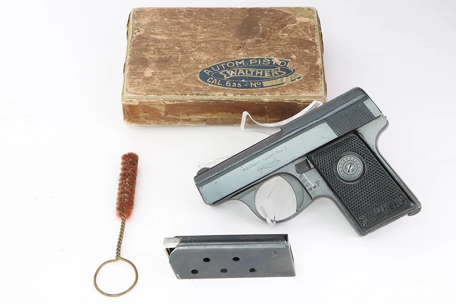 Walther Model 9a pistol with box - with box and accessories