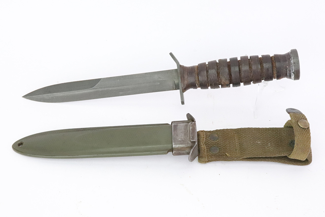 SOLD - Excellent Imperial US M3 Fighting Knife and Scabbard