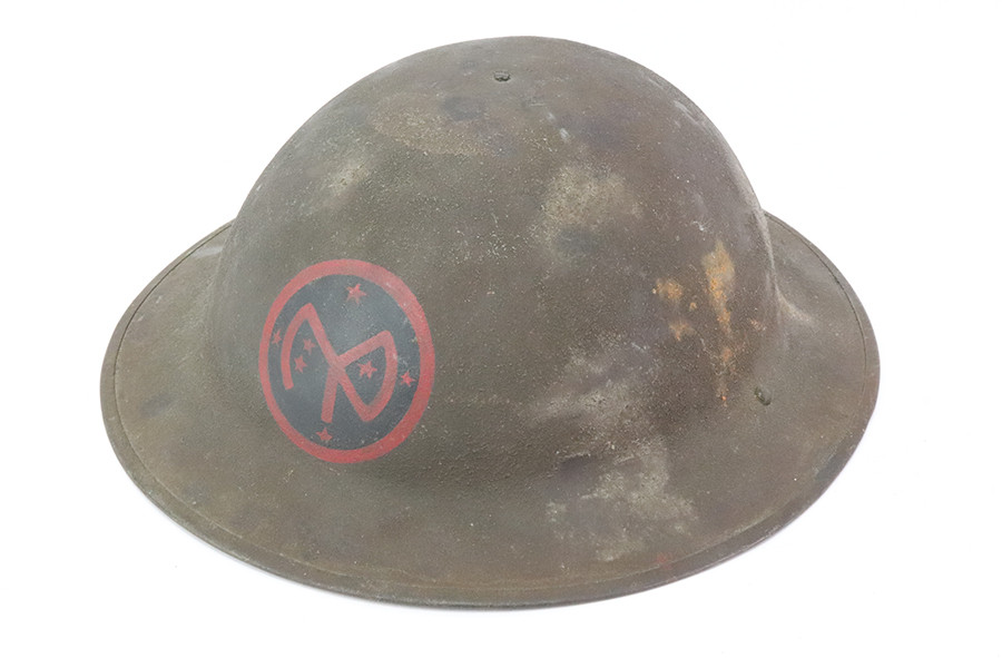 Original WWI M1917 Brodie Helmet - 27th Infantry Division - photo 1 of 6