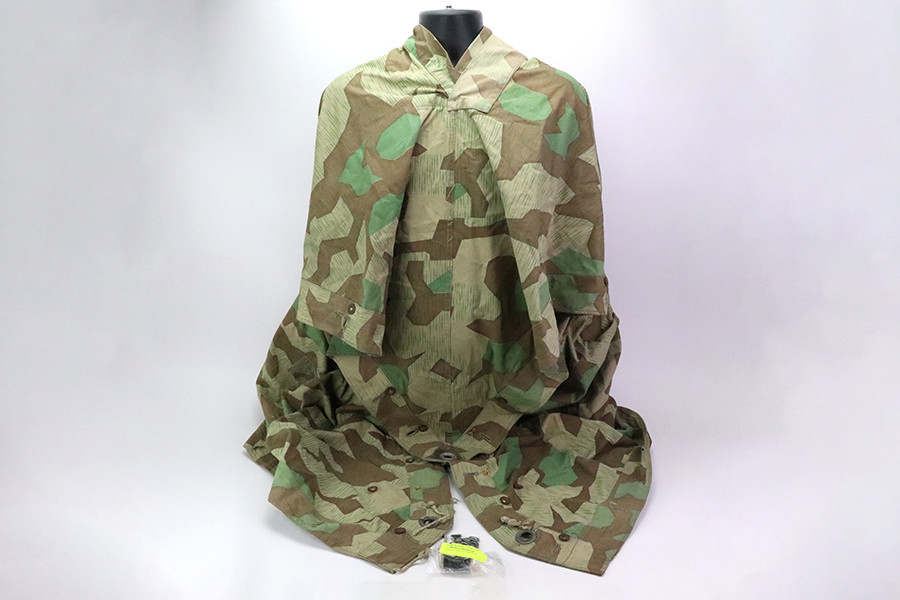 Original German WW2 Zeltbahn Splinter Camo Poncho - photo 1 of 6