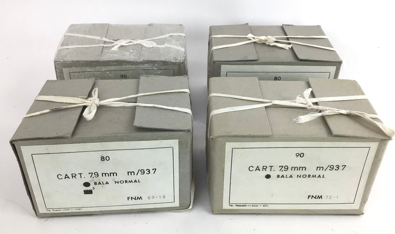 350 Rounds Portuguese Military Surplus 8mm Mauser Ammunition