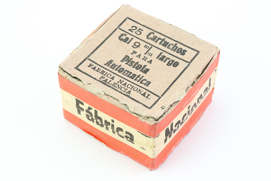 Vintage Spanish Pirotecnia Militar 9mm Largo Ammo - 25 Round Boxes