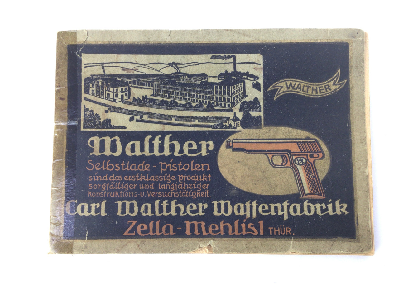 SOLD - 1920's - Early Walther Manual / Brochure
